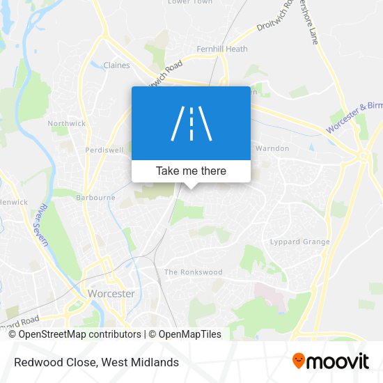 Redwood Close map