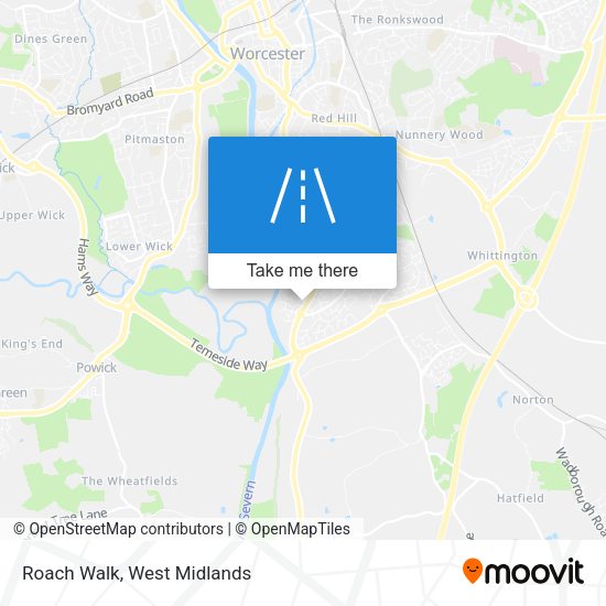 Roach Walk map