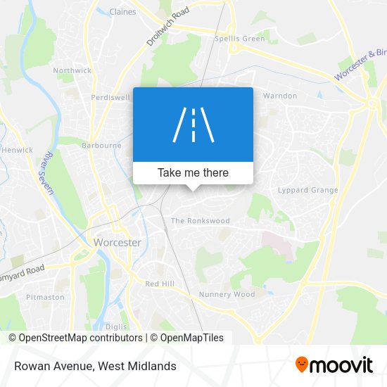 Rowan Avenue map