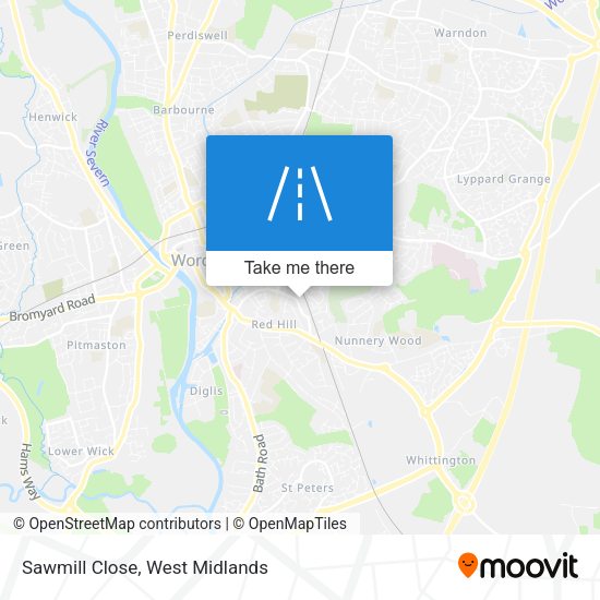 Sawmill Close map