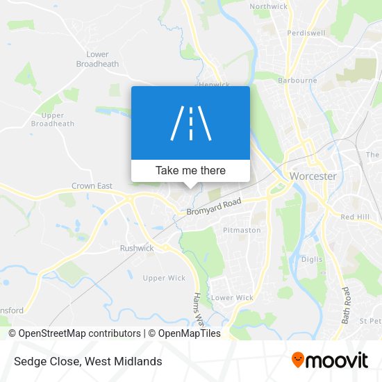 Sedge Close map