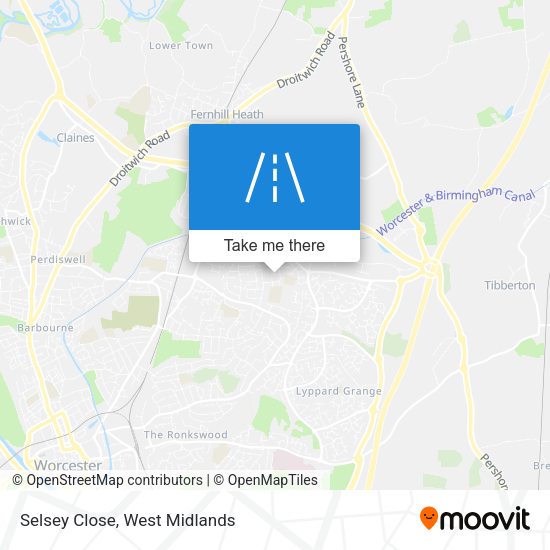 Selsey Close map