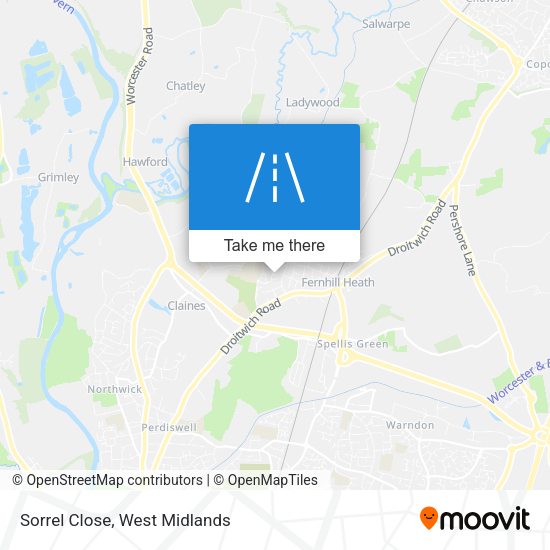 Sorrel Close map