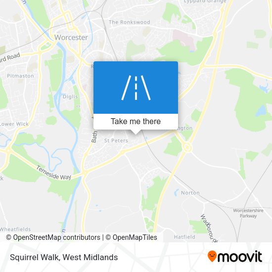 Squirrel Walk map