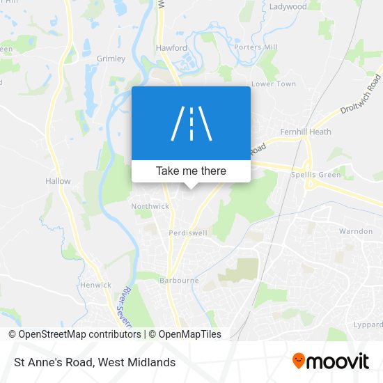 St Anne's Road map