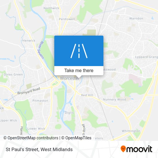 St Paul's Street map