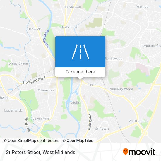 St Peters Street map