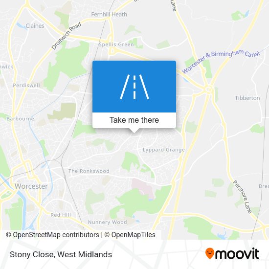 Stony Close map