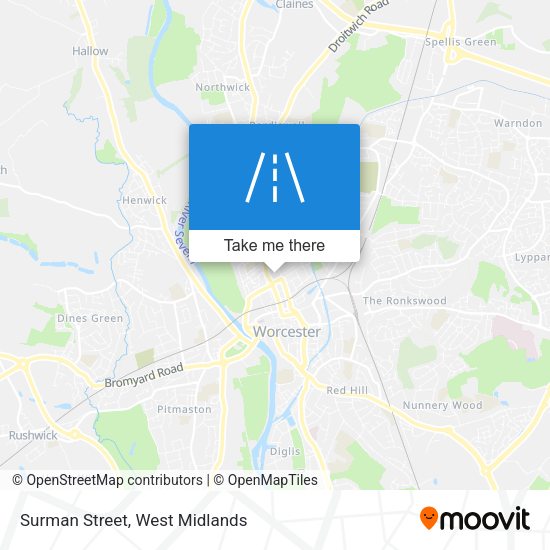 Surman Street map
