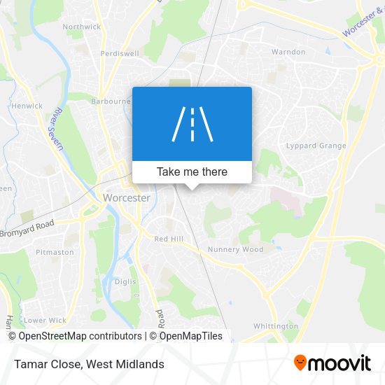 Tamar Close map