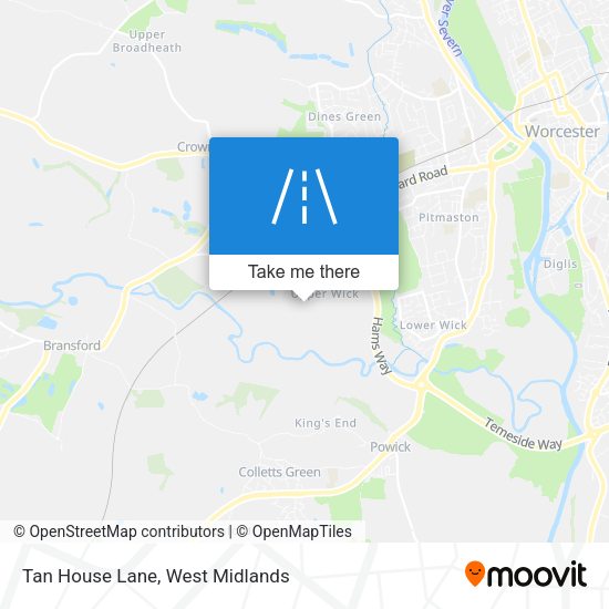Tan House Lane map