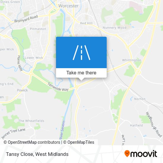 Tansy Close map