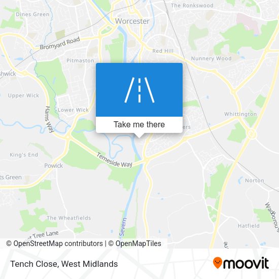 Tench Close map