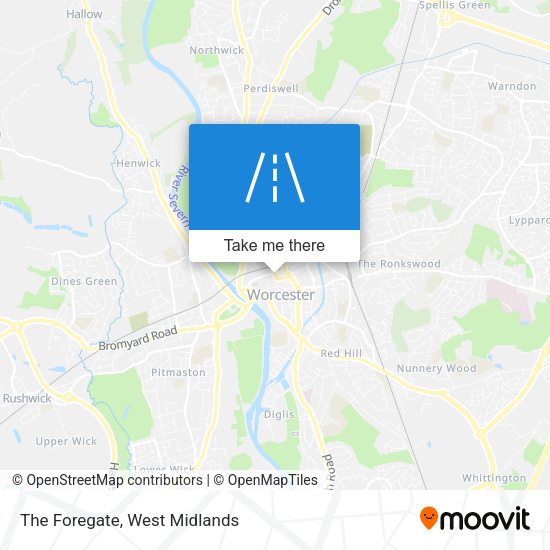 The Foregate map