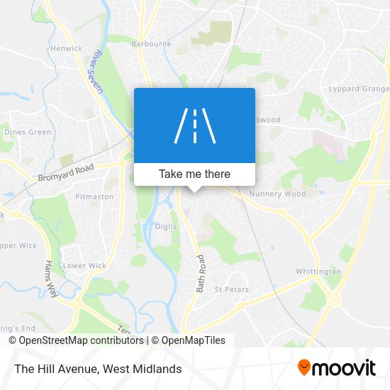 The Hill Avenue map