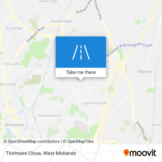 Thirlmere Close map