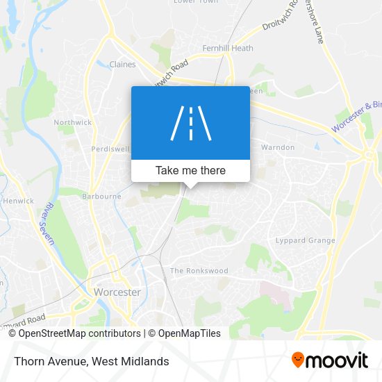 Thorn Avenue map