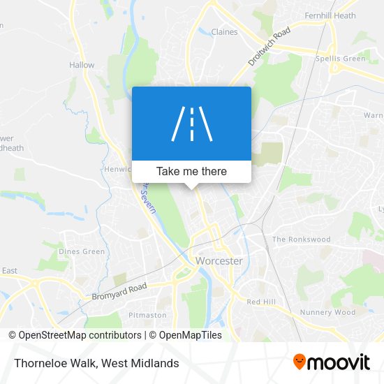 Thorneloe Walk map