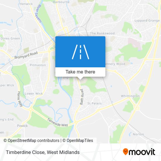 Timberdine Close map
