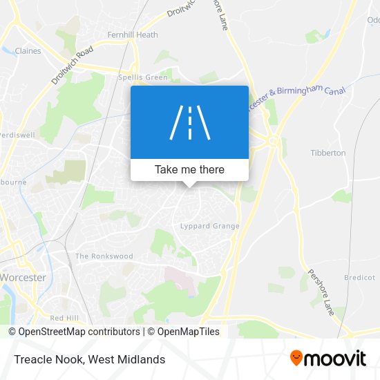 Treacle Nook map