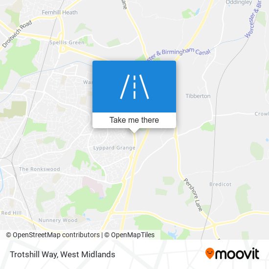 Trotshill Way map