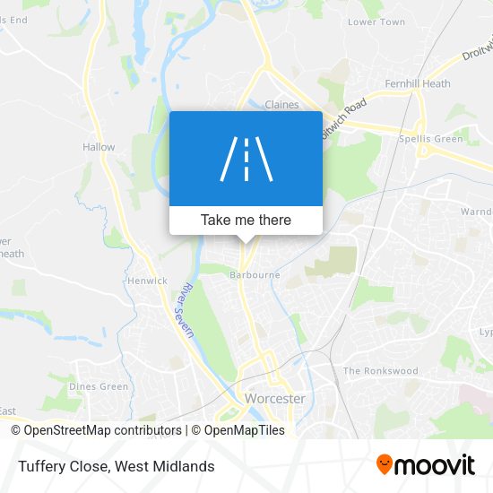 Tuffery Close map