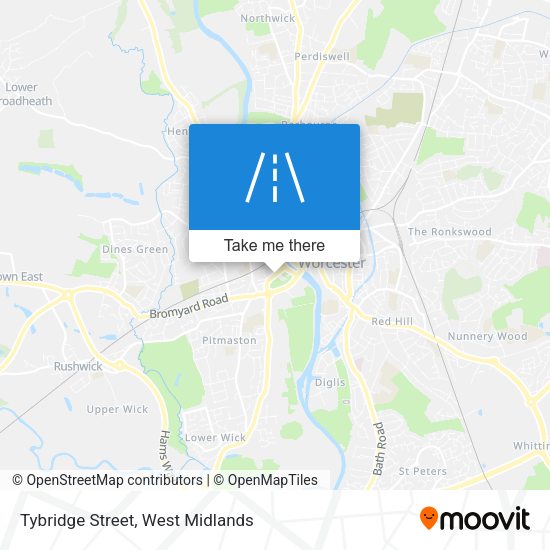 Tybridge Street map