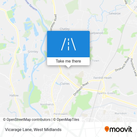 Vicarage Lane map