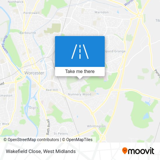 Wakefield Close map