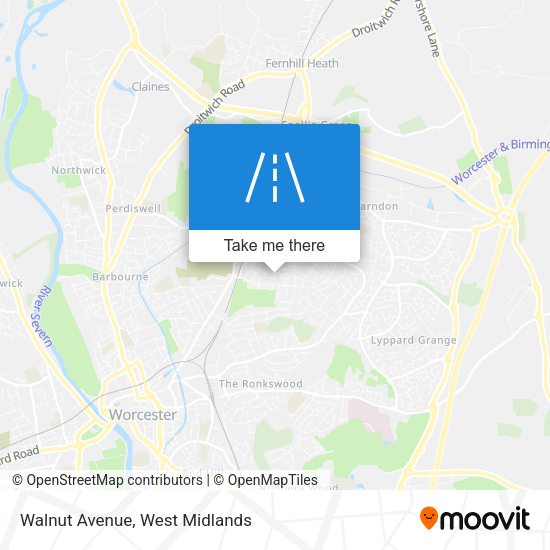 Walnut Avenue map