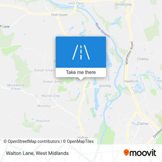 Walton Lane map