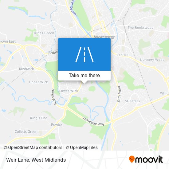 Weir Lane map
