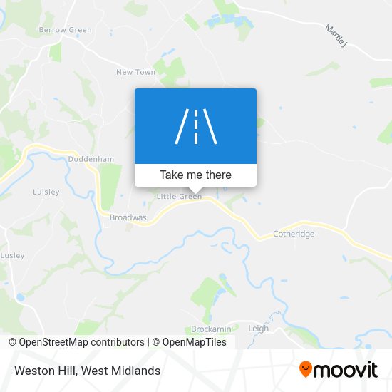 Weston Hill map