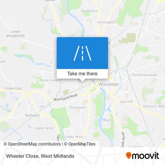 Wheeler Close map