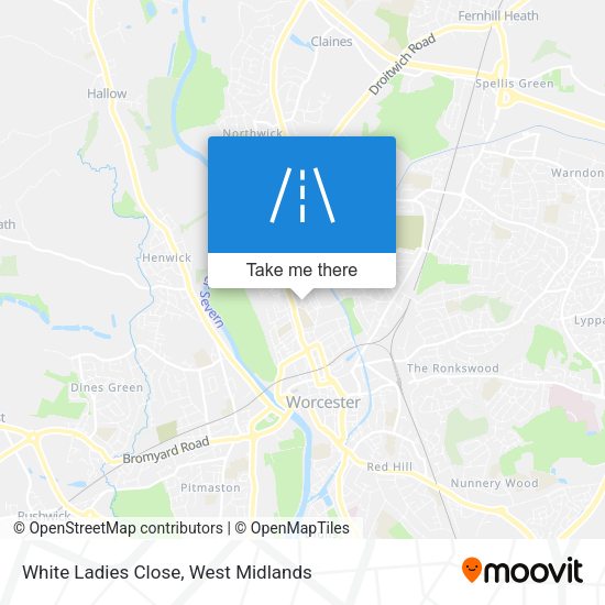 White Ladies Close map