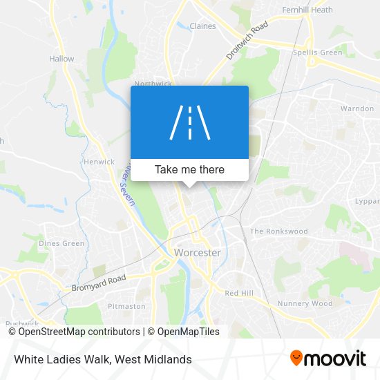 White Ladies Walk map