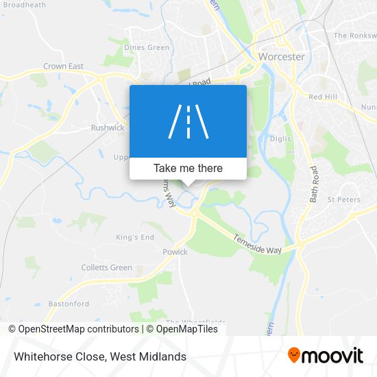 Whitehorse Close map