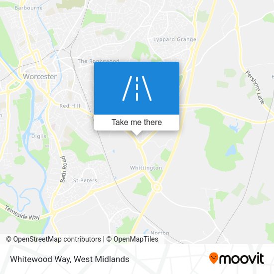 Whitewood Way map