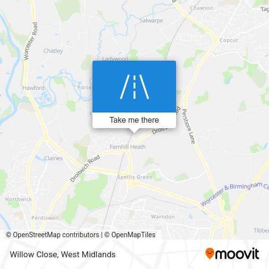 Willow Close map