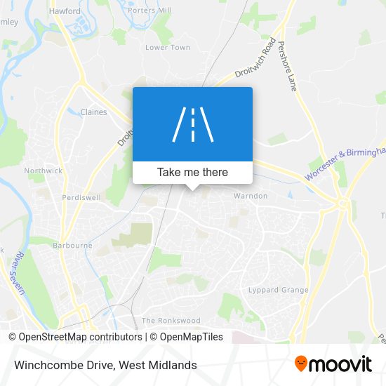 Winchcombe Drive map