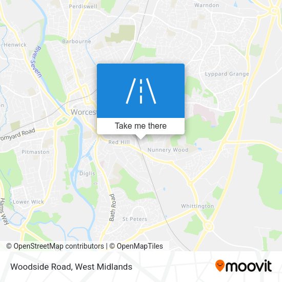 Woodside Road map