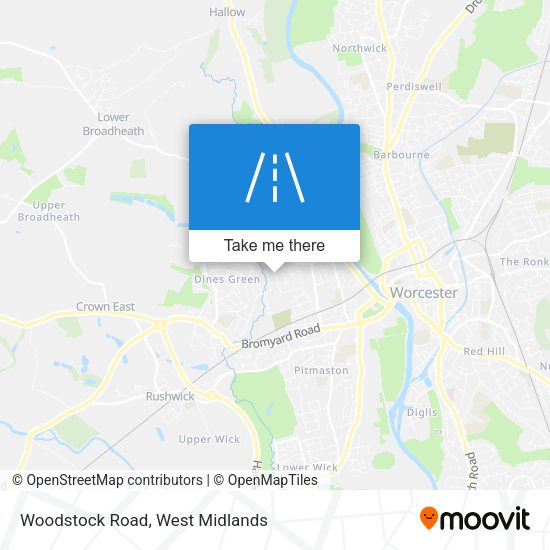 Woodstock Road map