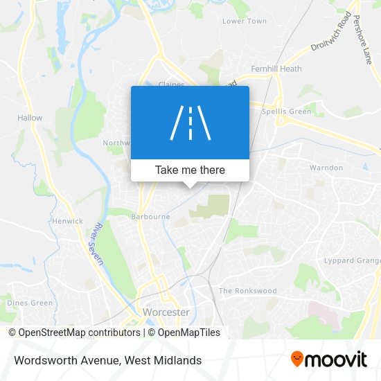 Wordsworth Avenue map