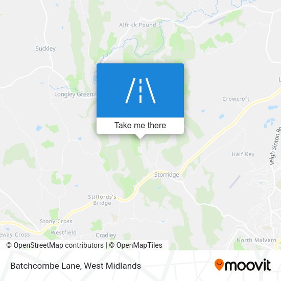 Batchcombe Lane map