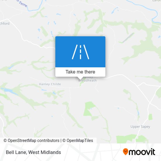 Bell Lane map