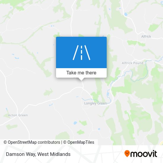 Damson Way map