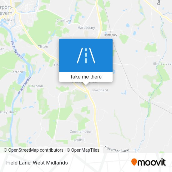 Field Lane map