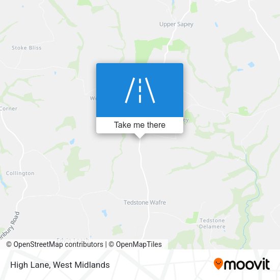 High Lane map