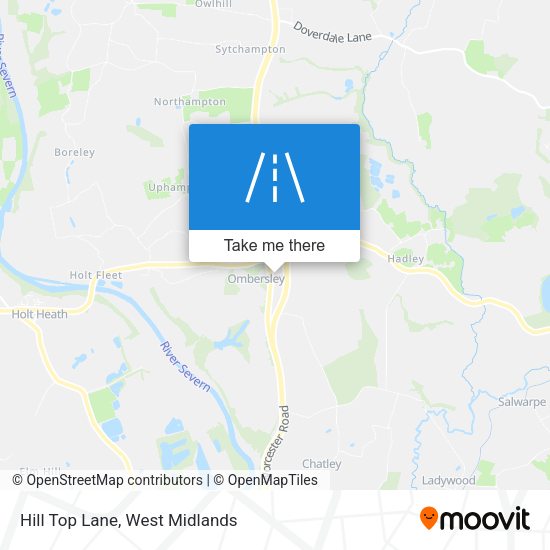 Hill Top Lane map