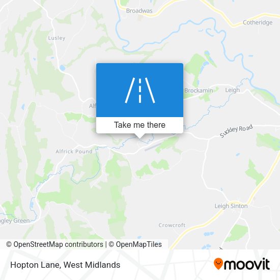 Hopton Lane map